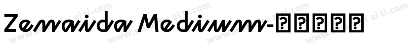 Zenaida Medium字体转换